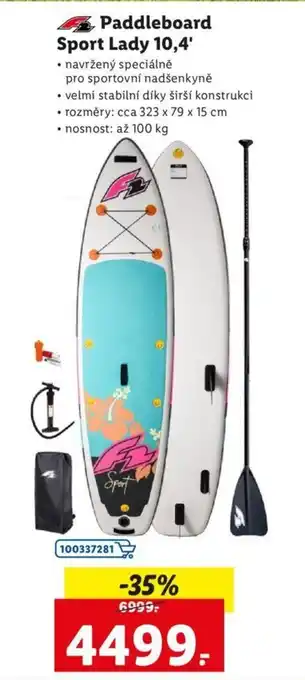 Lidl Paddleboard Sport Lady 10,4' nabídka