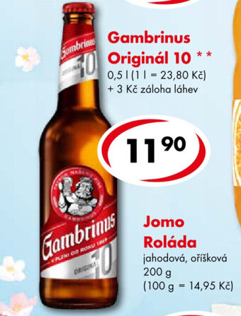 CBA Gambrinus Originál 10 0,5l nabídka