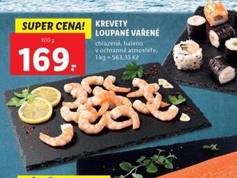 Lidl Krevety loupané vařené nabídka