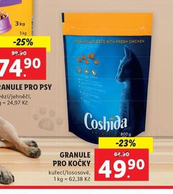 Lidl Coshida granule pro kočky nabídka