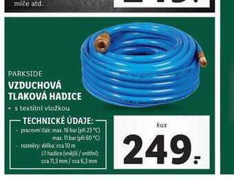 Lidl Vzduchová tlaková hadice nabídka