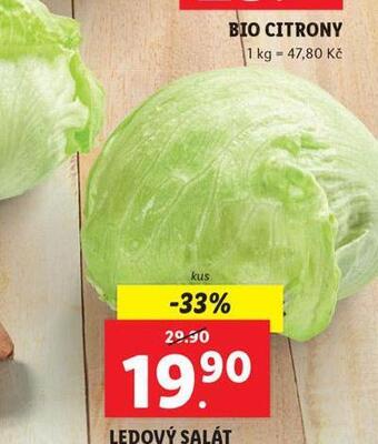 Lidl Ledový salát nabídka