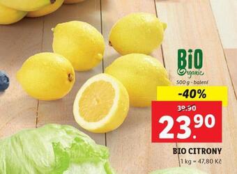 Lidl Bio citrony nabídka