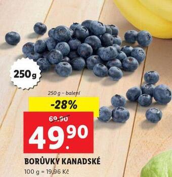 Lidl Borůvky kanadské nabídka