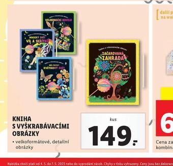 Lidl Kniha s vyškrabávacími obrázky nabídka