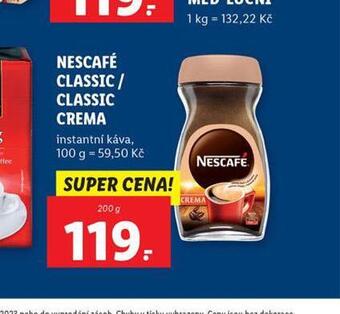 Lidl Nescafé classic / classic crema nabídka