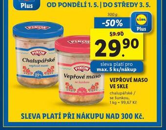 Lidl Vepřové maso ve skle nabídka