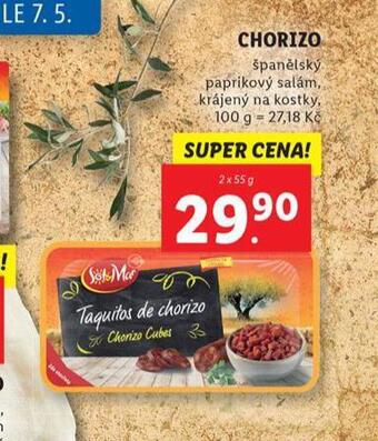 Lidl Chorizo nabídka