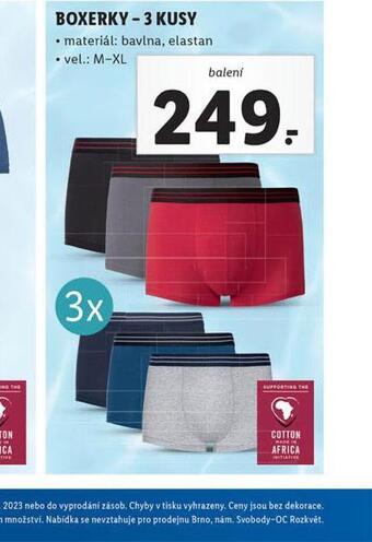 Lidl Boxerky nabídka