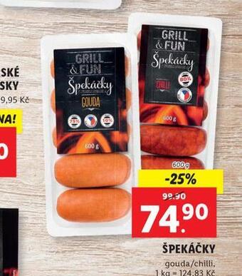 Lidl Špekáčky nabídka