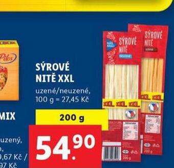 Lidl Sýrové nitě xxl nabídka