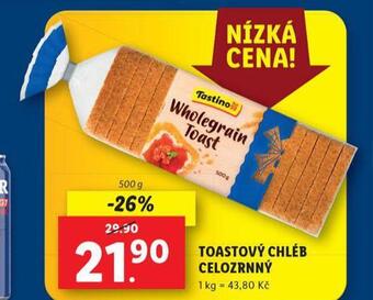 Lidl Toastový chléb celozrnný nabídka