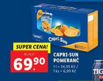 Lidl Capri sun pomeranč nabídka