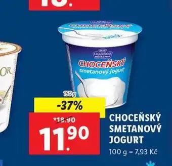 Choceňský smetanový jogurt