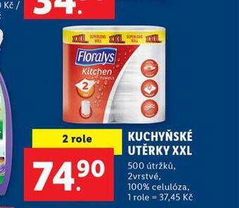 Lidl Florasyl kuchyňské utěrky xxl nabídka