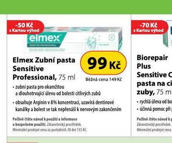 Elmex zubní pasta