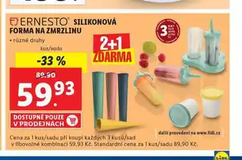 Lidl Silikonová forma na zmrzlinu nabídka