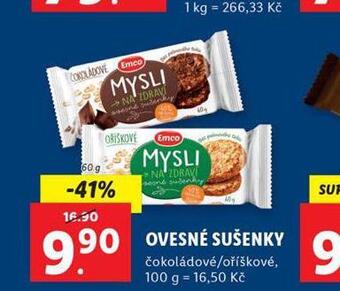 Lidl Ovesné sušenky nabídka
