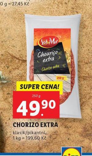 Lidl Chorizo extra nabídka