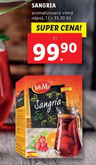 Lidl Sangria nabídka