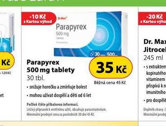 Dr. Max Parapyrex 500 mg tablety nabídka