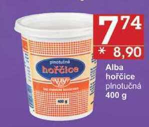 Alba hořčice plnotučná, 400 g