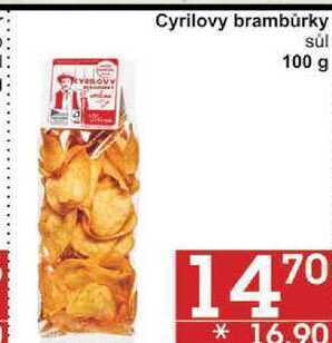 Jip Cyrilovy brambůrky sůl, 100 g nabídka