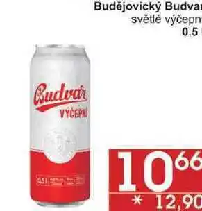Jip Budweiser budvar světlý ležák 0,33l (plechovka) 0.33l, nabídka