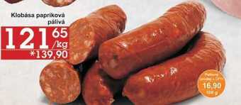 Jip Klobása papriková pálivá, 100 g nabídka
