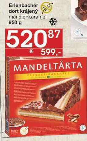 Jip Erlenbacher dort krájený mandle+karamel, 950 g nabídka