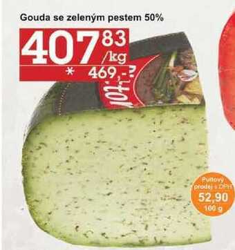 Jip Gouda se zeleným pestem 50%, 100 g nabídka