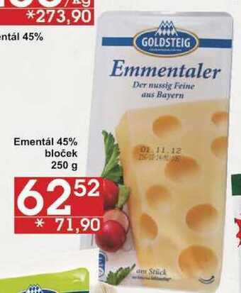 Jip Goldsteig ementál 45% bloček, 250 g nabídka