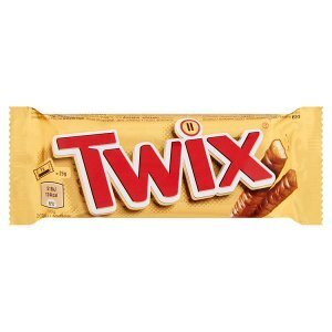 Jip Twix tyčinky se sušenkou a karamelem máčené v mléčné čokoládě 2 x 25g nabídka