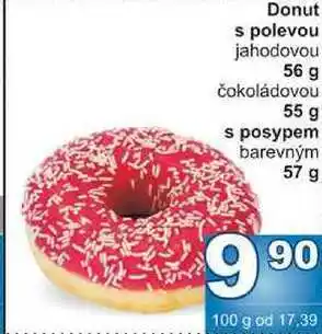 Jip Donut s polevou jahodovou 56 g nabídka