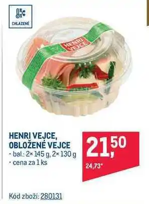 Makro Smetanová cukrárna henri vejce / obložené vejce 130 - 145 g nabídka