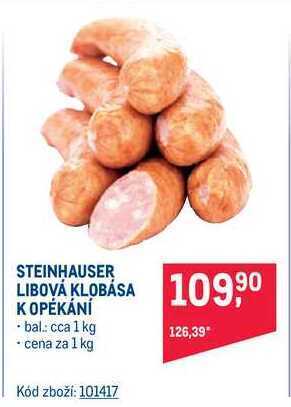 Makro Steinhauser libová klobása k opékání 1 kg nabídka