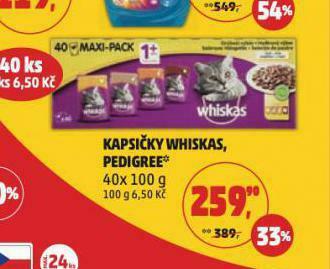 Penny Market Whiskas kapsičky pro kočky nabídka