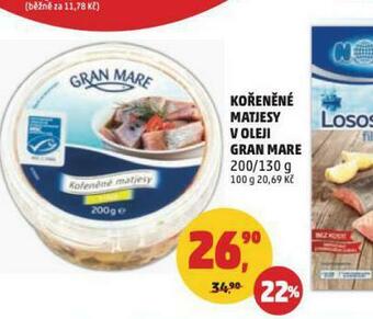 Penny Market Kořeněné matjesy v oleji gran mare nabídka