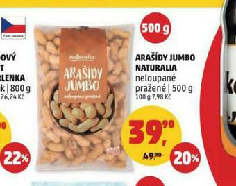 Penny Market Arašídy jumbo naturalia nabídka