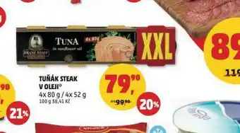 Penny Market Tuňák steak v oleji nabídka