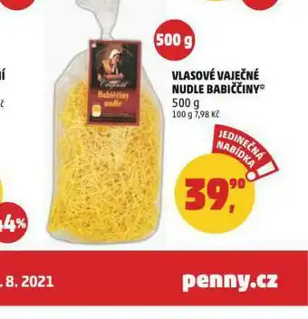 Penny Market Vlasové vaječné nudle babiččiny nabídka