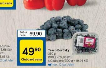 Tesco Borůvky nabídka