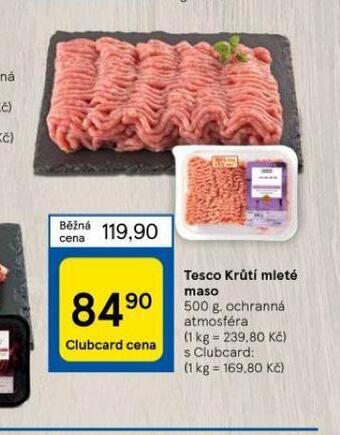 Tesco Krůtí mleté maso nabídka