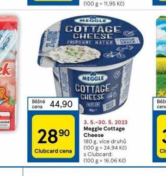 Tesco Meggle cottage cheese nabídka