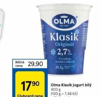 Tesco Olma klasik jogurt bílý nabídka
