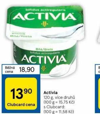 Tesco Activia nabídka