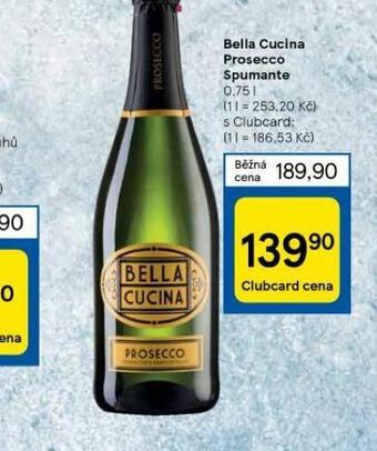 Tesco Bella cucuina prosecco spumante nabídka