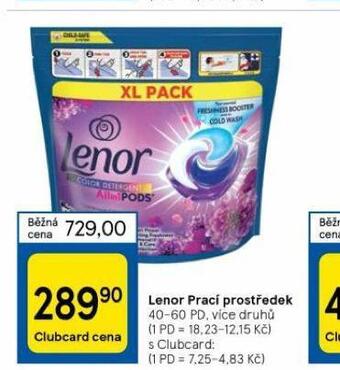 Tesco Lenor prací prostředek nabídka