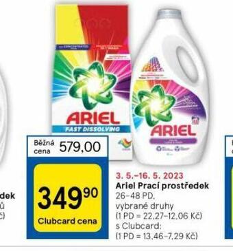 Tesco Ariel prací prostředek nabídka