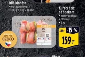 Albert Kuřecí špíz se špekem nabídka